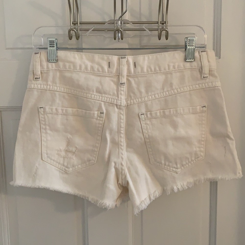 Free People Runaway Slouch Cut Off Denim Shorts Size 25 - Picture 7 of 10